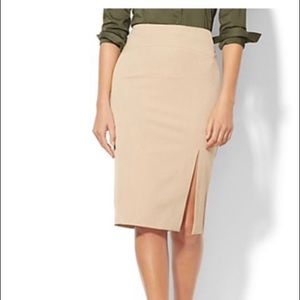 New York & Company Tan skirt size 8